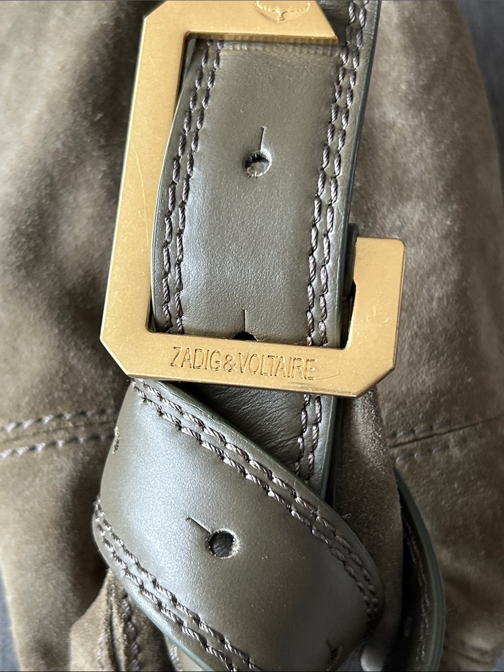Zadig & Voltaire Le Cecilia Suede Patchwork Bag - Picture 6 of 10
